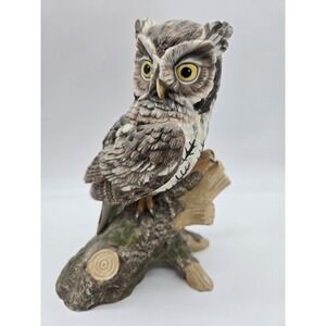 Vintage Screech Owl Majestic Owls of The‎ Night Porcelain Figure Maruri 1986